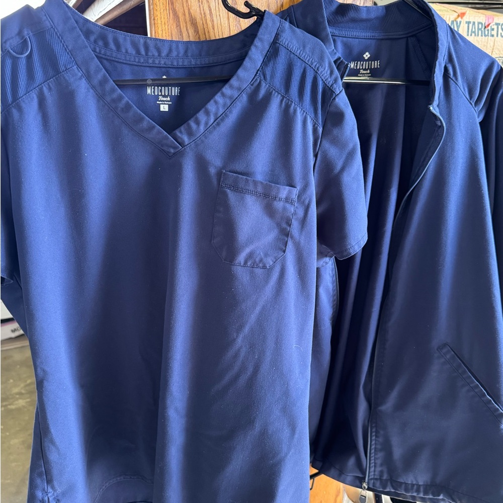 MedCouture Navy Blue Scrub Set